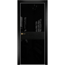 Соло 2 эмаль черная по ясеню lacobel ral 9005